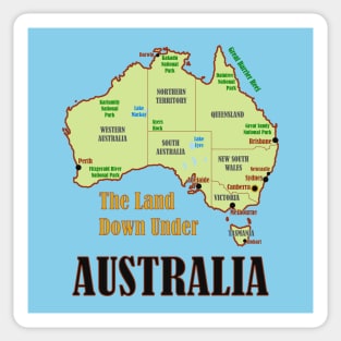 Australia Map Sticker